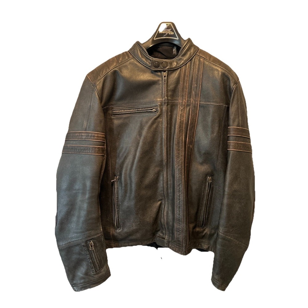 Scorpion 3XL 1909 Vintage Biker Armored Padded Motorcycle Leather‎ Jacket